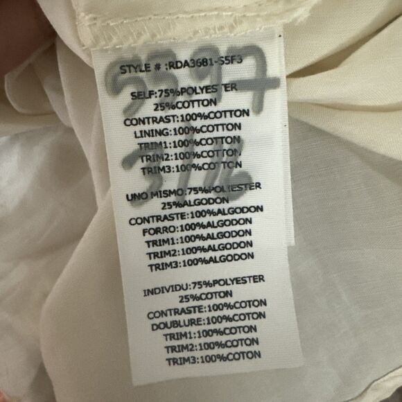 Ryu Womens Dress Sz Large Brown Floral Boho Cottagecore Asymmetrical Hem Country - Picture 6 of 12